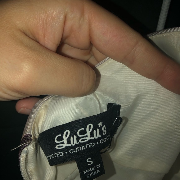 Purple floral  LULUs dress - Picture 3 of 3